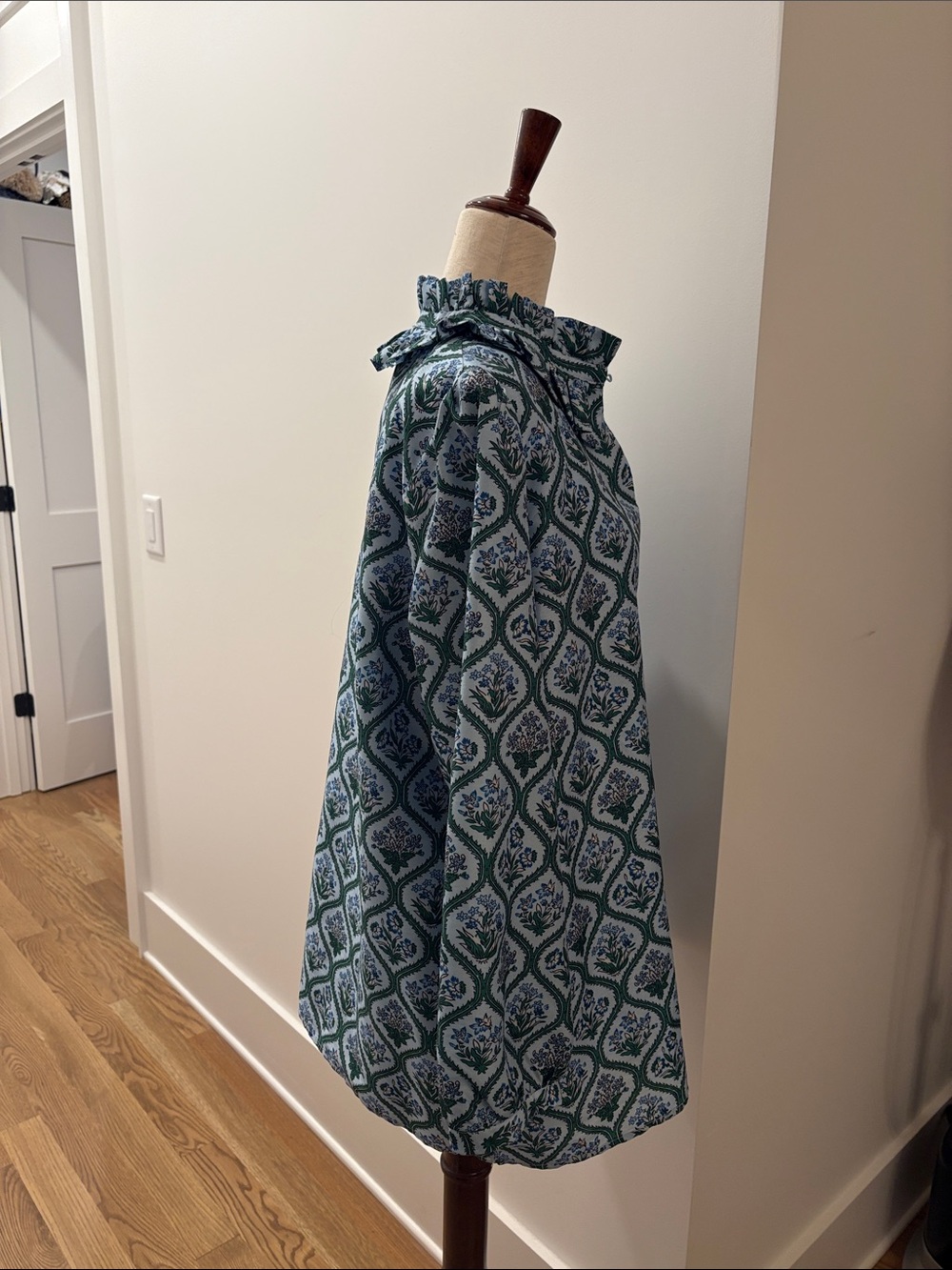Tuckernuck Green and Blue Ruffle-Neck Tunic - Picture 5 of 11